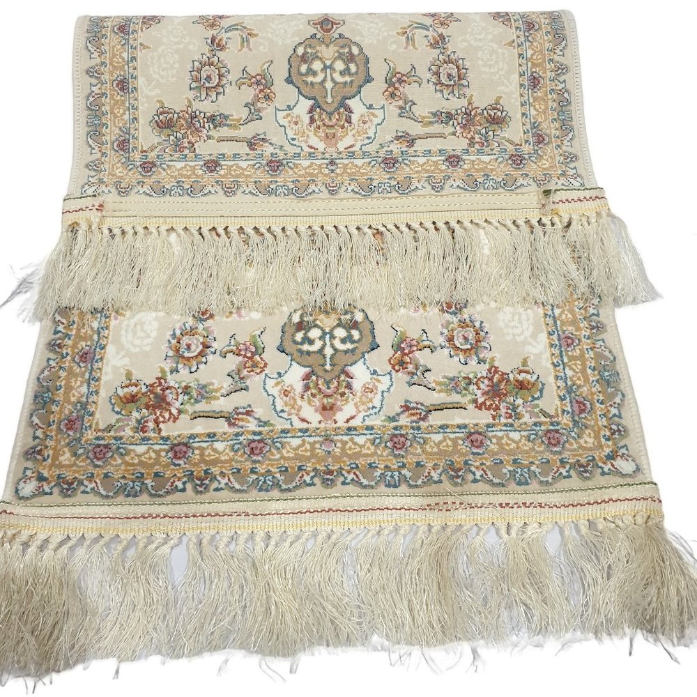 100% Wool Door Rug Mat Exquisite Beige Green 2x1 Turkish Mat 221118AMNHTP10CBGB
